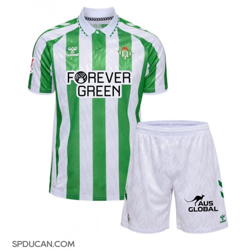 Dječji Nogometni Dres Real Betis Domaci 2024-25 Kratak Rukav (+ Kratke hlače)